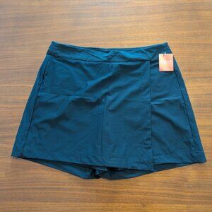 Spanx Black 6" Sunshine Pull On 4-Way Stretch Skort Womens Medium New